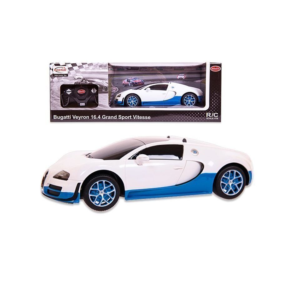 Đồ chơi xe mô hình  RASTAR điều khiển-R/C 1:18 Bugatti Grand Sport V R53900N/WHI