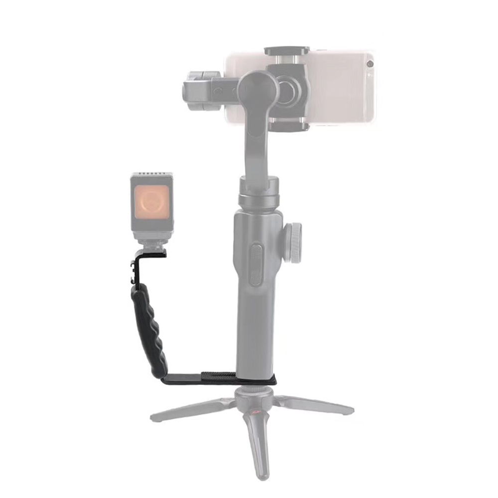 Giá đỡ Gimbal mở rộng hình chữ L cầm tay với 2 đế gắn Thay thế phụ kiện cho DJI OSMO Mobile