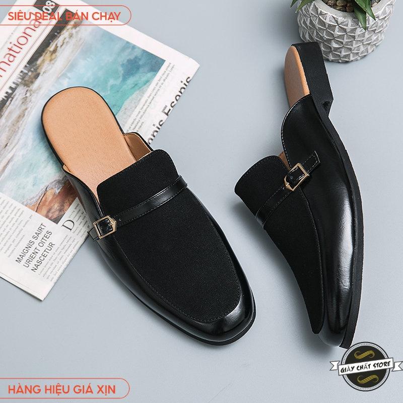 Giày Sục nhung Nam Da Pu Mềm Trẻ Trung Êm chân mã S1167 B2