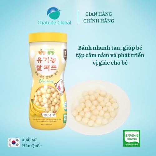 Bánh bi tan ăn dặm Happy Food vị chuối cho bé 7m+