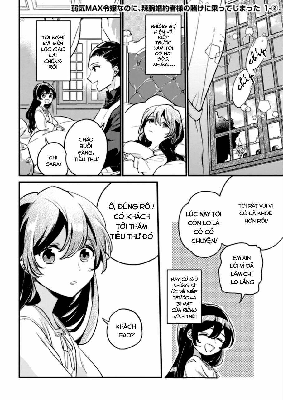 yowaki max reijou nanoni, ratsuwan konyakusha-sama no kake ni notte shimatta even though chapter 1.2 1