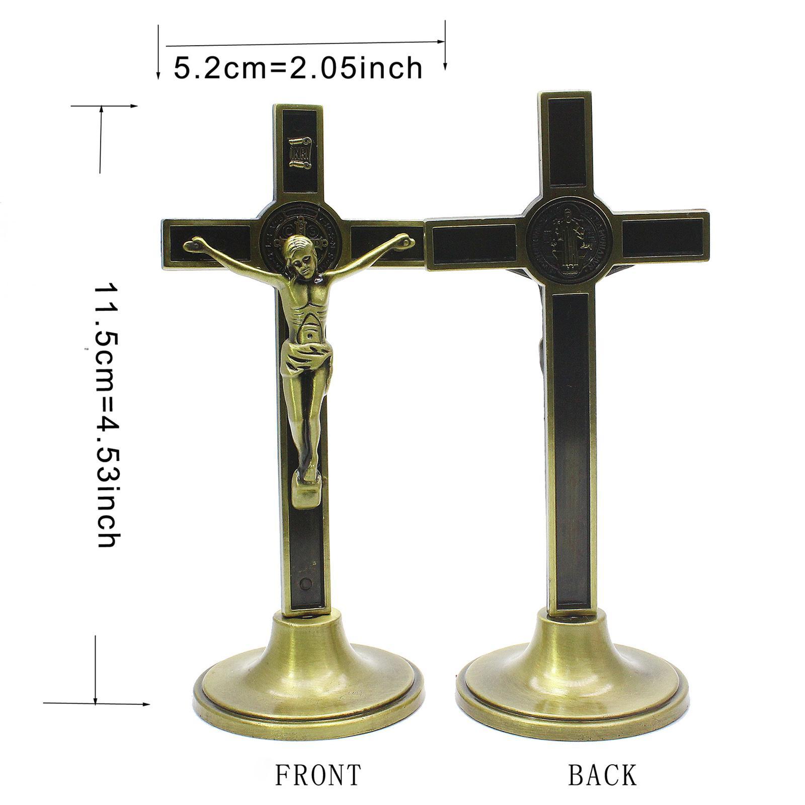 Standing Crucifix Gifts Decor On Durable for Desk