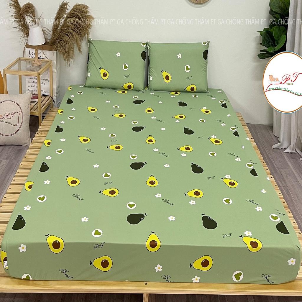 Ga chống thấm cotton cho bé, drap chống thấm cao cấp cấu tạo 3 lớp đối lưu không khí, nằm trực tiếp không nóng không bí