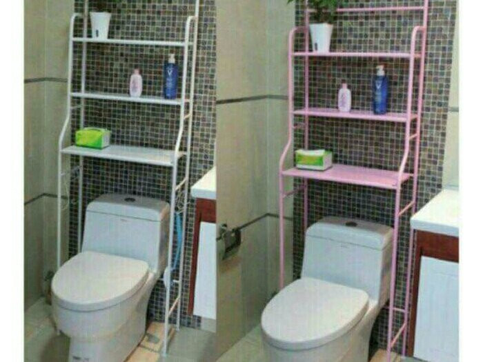 Kệ 3 tầng để đồ phía trên bồn cầu tiết kiệm không gian