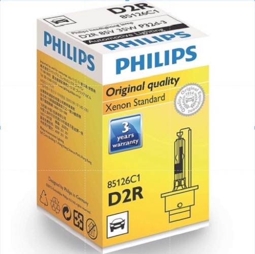 Bóng đèn pha Ô tô/Xe hơi Xenon Philips Standard D2R 85126 C1 85V 35W 4200K - Hàng Chính Hãng