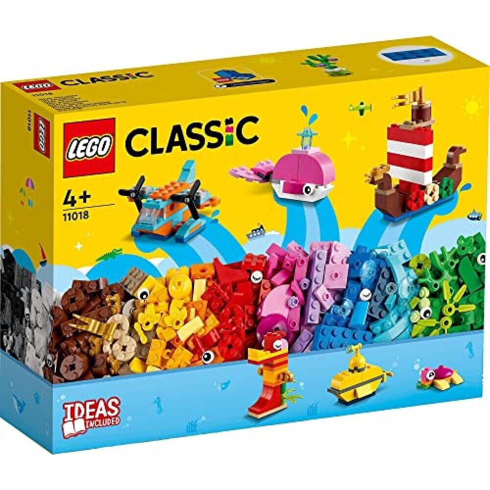 LEGO Classic 11018 Hộp gạch Classic chủ đề đại dương sáng tạo