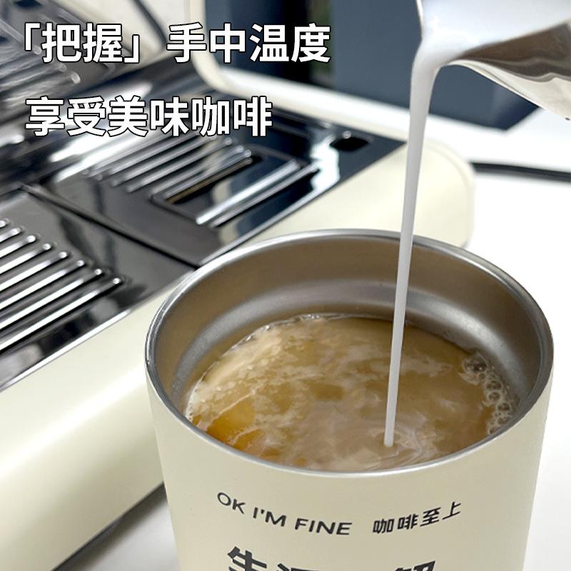 Ưu đãi đặc biệt ins di động cách nhiệt gió và cách nhiệt lạnh cốc cách nhiệt hai lớp bằng thép không gỉ có ống hút cốc nước latte cốc cà phê kiểu Mỹ