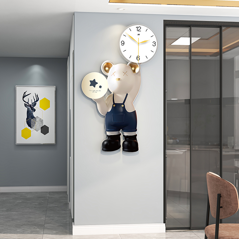 Đồng hồ treo tường kim trôi CÓ ĐÈN phong cách Bắc Âu hiện đại decor phòng khách MOD Decor mã 22142