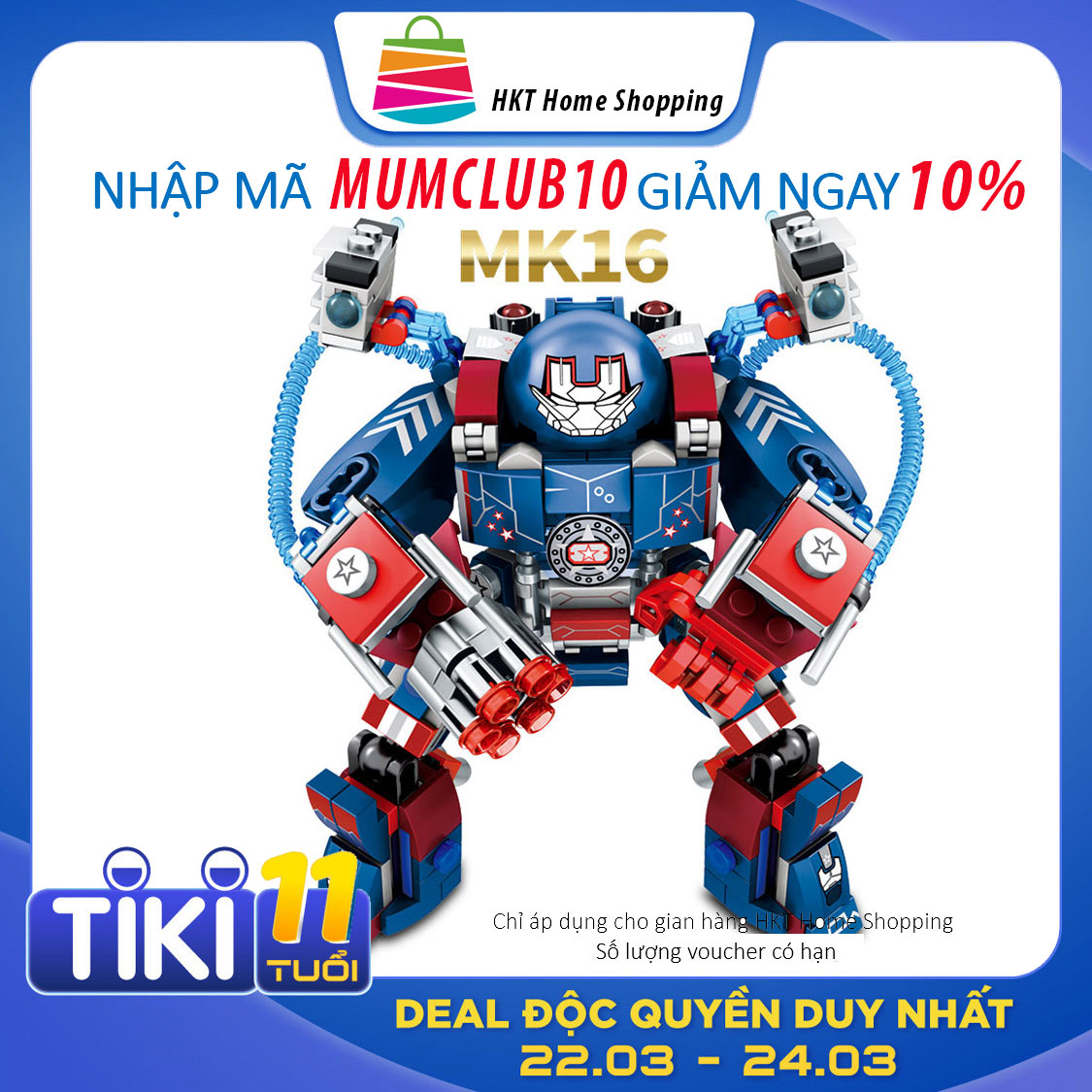 Đồ chơi lắp ghép Robot Biến Hình MK Series chi tiết Bằng nhựa ABS an toàn  LegoStyle