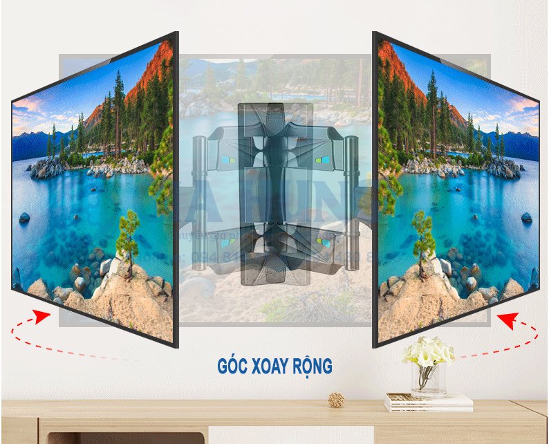 Giá treo ti vi xoay 90 độ cho ti vi 32 đến 55 inch KL Q4