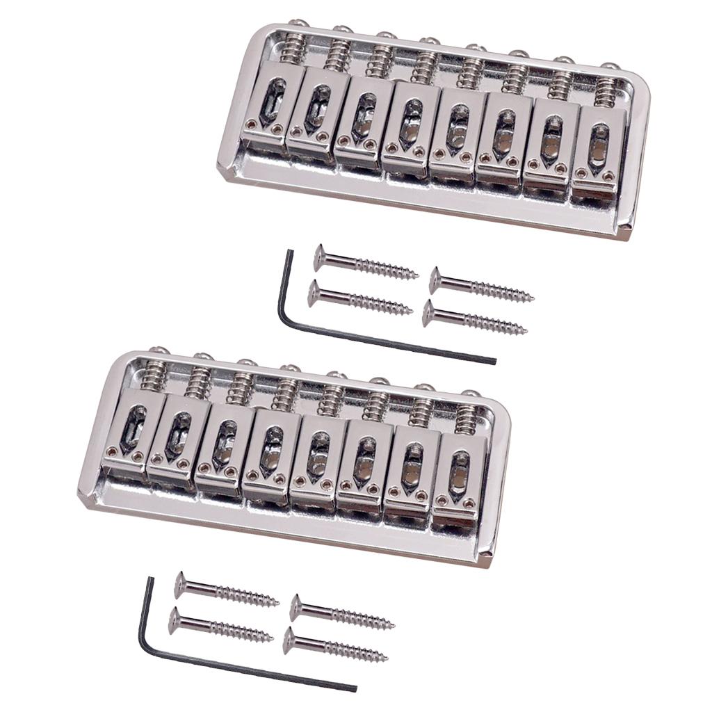 Baoblade 2 chiếc Đàn Guitar Hội Cầu Loại Cố Định 8 Yên Ngựa cho Đàn Guitar Điện Phần