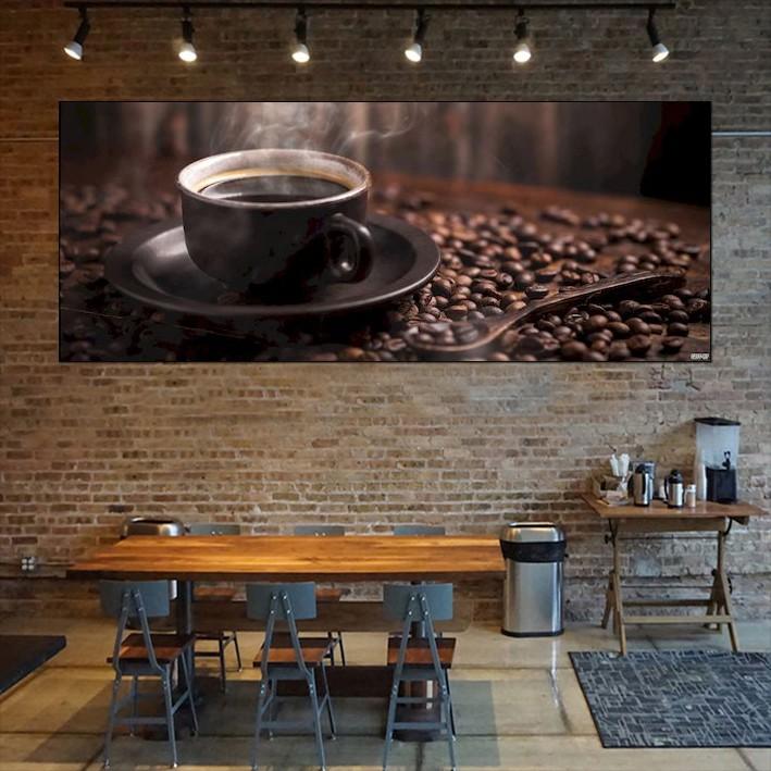 Decal dán tường cà phê - trang trí coffee- nhà hàng 60x150cm