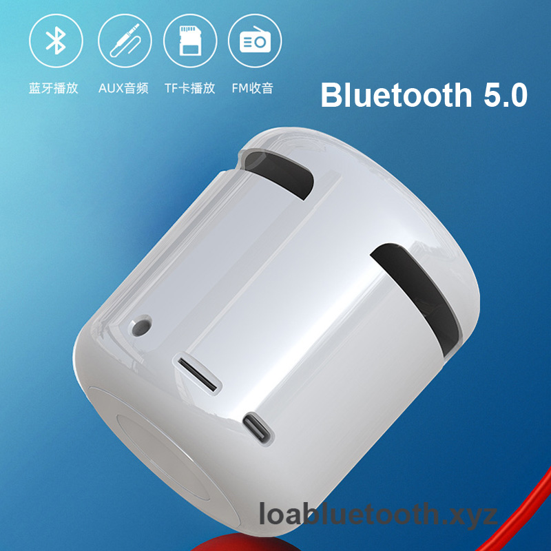 Loa bluetooth mini JM01 giá rẻ, bass mạnh, led hiển thị giờ kèm đồng hồ báo thức, âm thanh vòm 360 độ, pin 8h