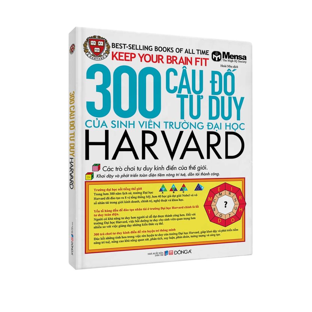Sách - Combo 2 Cuốn 300 Câu Đố và 300 Trò Chơi Tư Duy Của Sinh Viên Trường Đại Học Harvard