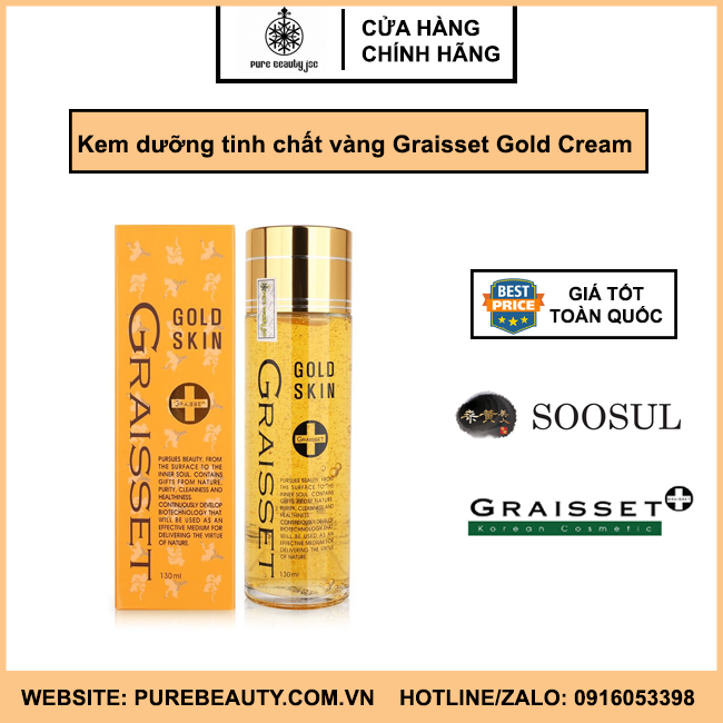 Nước hoa hồng vàng Graisset Gold Skin