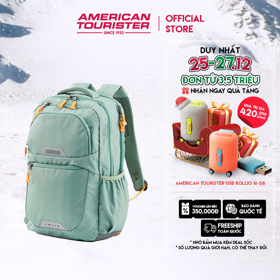 Balo American Tourister Brett Bts Backpack - Hedge Green