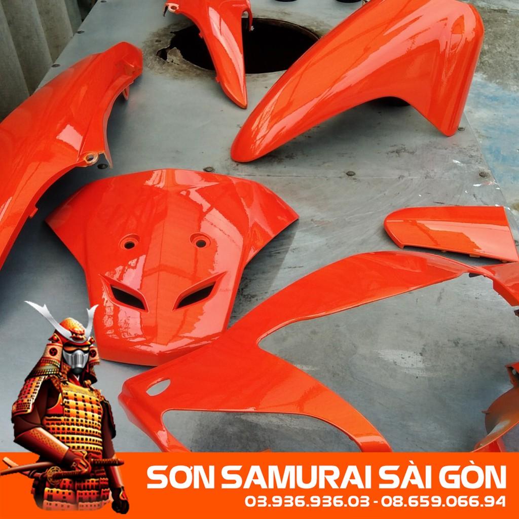 Sơn SAMURAI KUROBUSHI Y3505** MÀU CAM RỰC chính hãng - Sơn phun xe máy SAMURAI SÀI GÒN