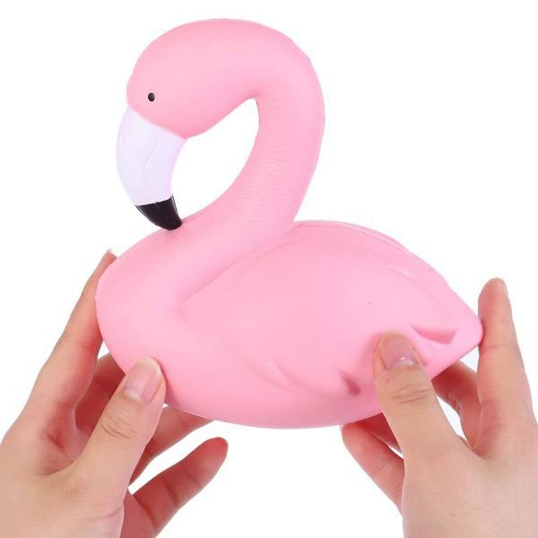 Đồ chơi bóp Squishy hình chim hồng hạc dễ thương