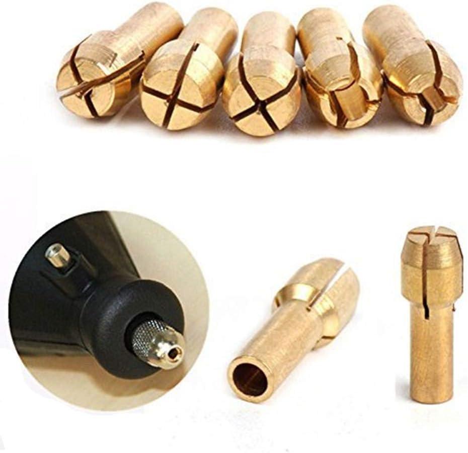 10 Mâm cặp đồng thau chính xác 0,5-3,2mm cho máy khoan Dremel - Dụng cụ quay mâm cặp điện