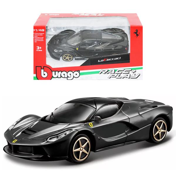 Đồ Chơi Mô Hình Xe Ferrari R &amp; P-LaFerrari Tỉ Lệ 1:43 - Bburago 31137BLA/18-36100 - Màu Đen