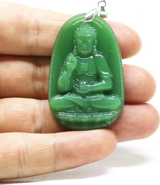 Mặt dây chuyền phật Như Lai Đại Nhật - Phật bản mệnh người tuổi Thân, Tuổi Mùi - Tặng kèm dây dù