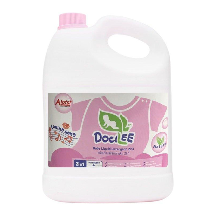 Nước Giặt Xả Quần Áo Em Bé Docilee 2IN1 Hồng 3000ml 