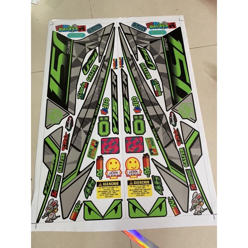 Tem rời dành cho Exciter 150 đen