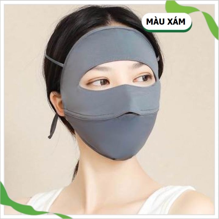 Khẩu Trang Toàn Mặt Chống 98% Tia UV, Khẩu Trang Ninjia Hai Lớp Chống Nắng UPF 50+ Ngăn Ngừa Bụi Mịn, dày dặn. TakyHome 7887