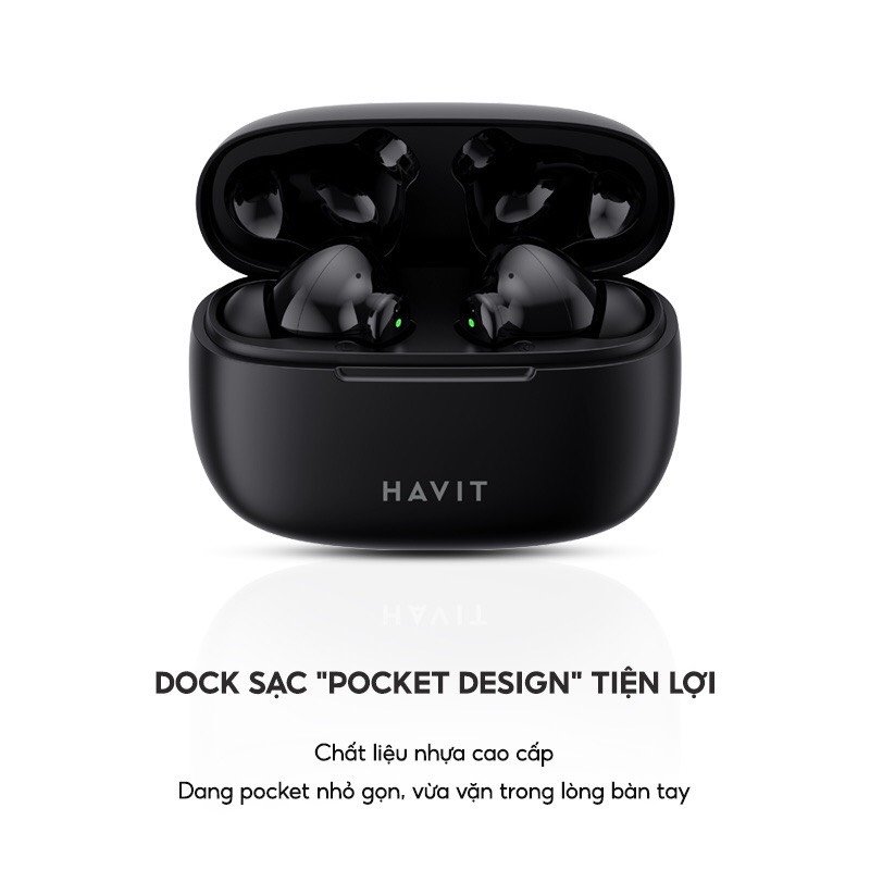 TAI NGHE TWS HAVIT TW967 STEREO EARBUDS Hàng Chính Hãng