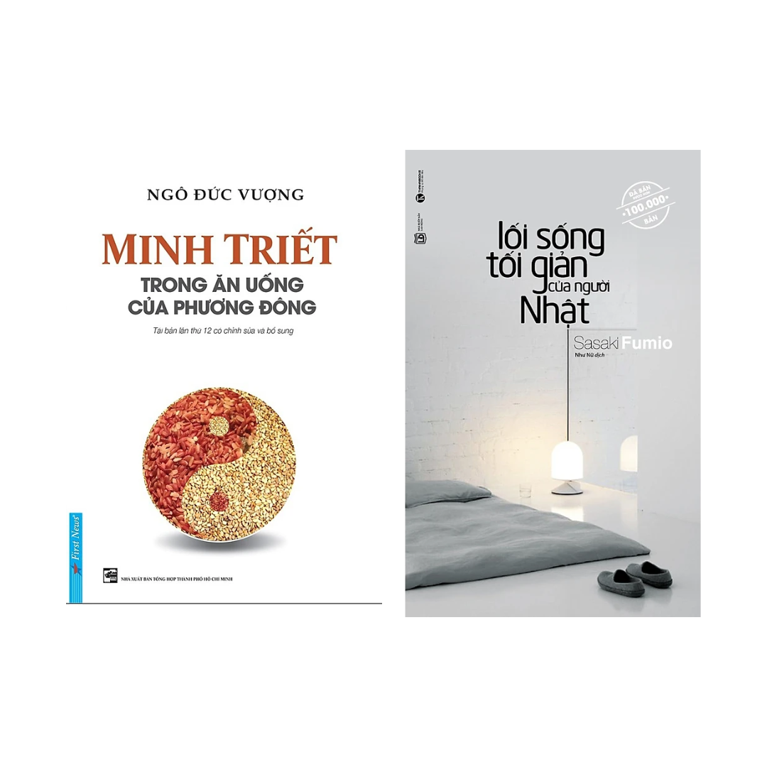 COmbo 2 Cuốn: Minh Triết Trong Ăn Uống Của Phương Đông + Lối Sống Tối Giản Của Người Nhật