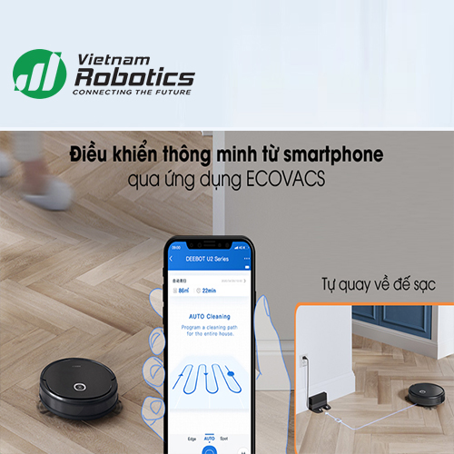 Robot hút bụi Ecovacs Deebot U2 Pro - Hàng chính hãng