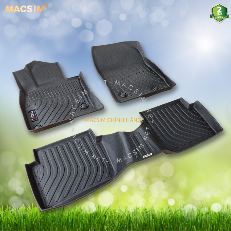 Thảm lót sàn xe ô tô Mazda 3 2020+  Nhãn hiệu Macsim chất liệu nhựa TPE cao cấp màu đen