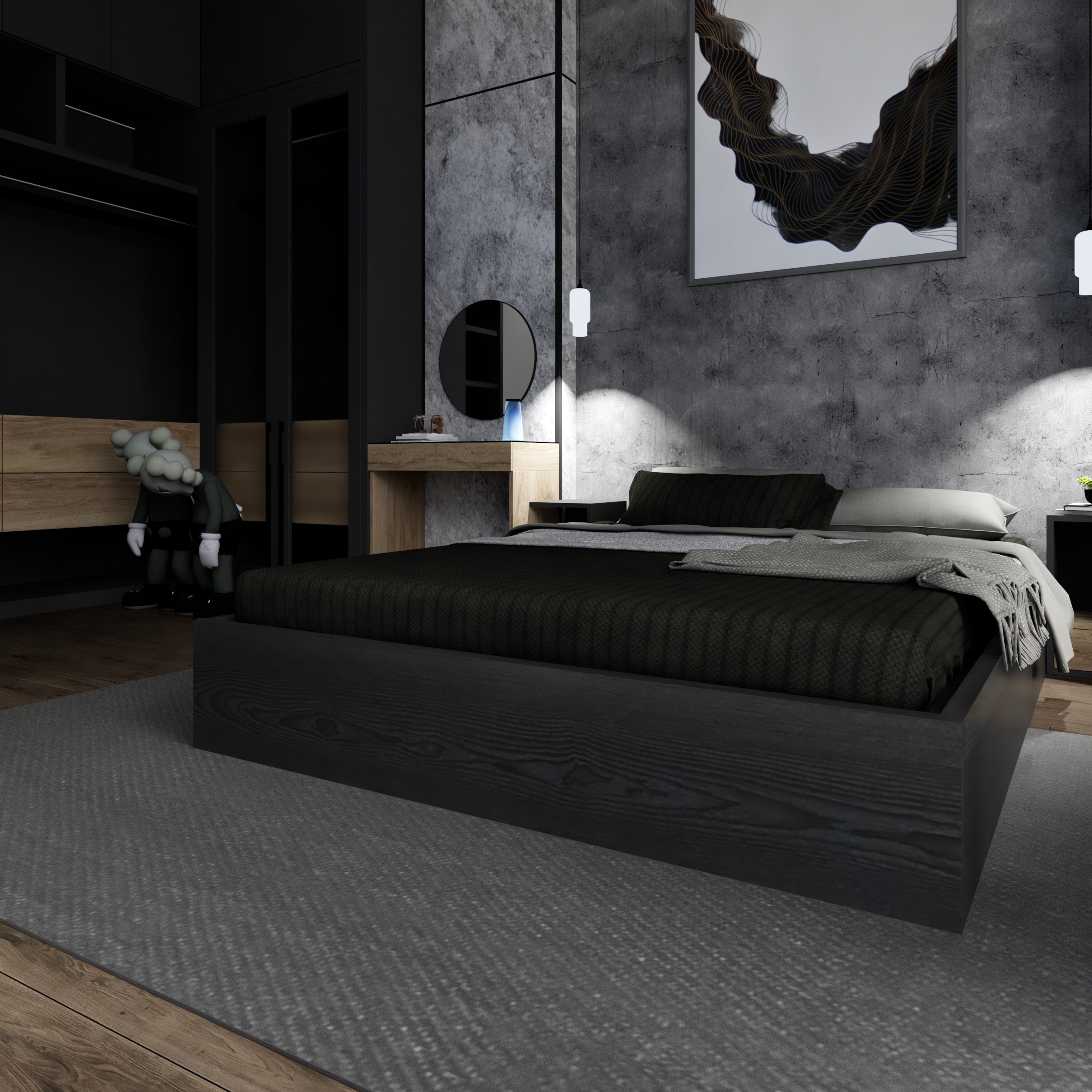 [Happy Home Furniture] OLA, Giường ngủ 3 ngăn kéo, GNG_097, GNG_098, GNG_099, GNG_100
