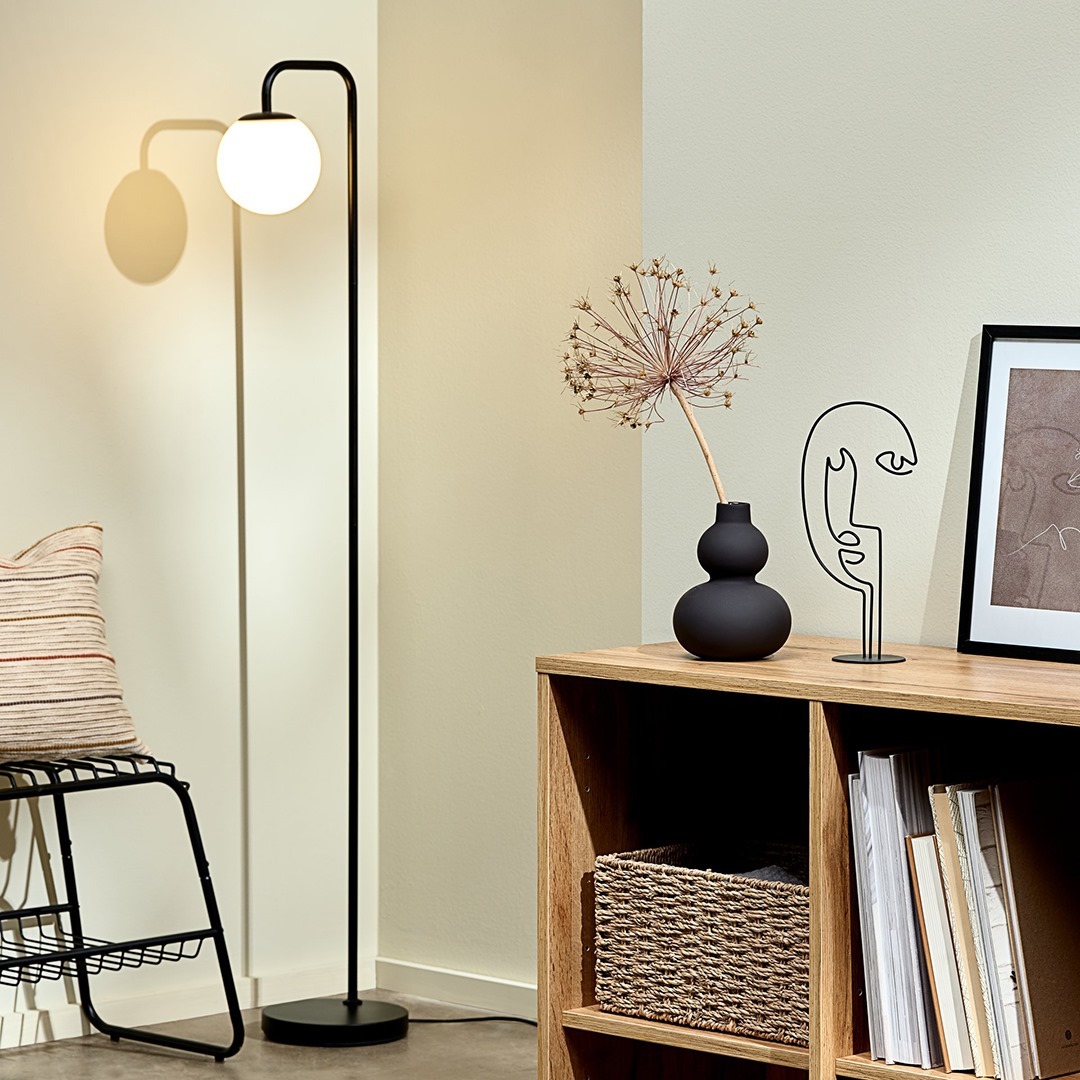 Lọ hoa | JYSK Robert | gốm | đen | DK11xC15cm