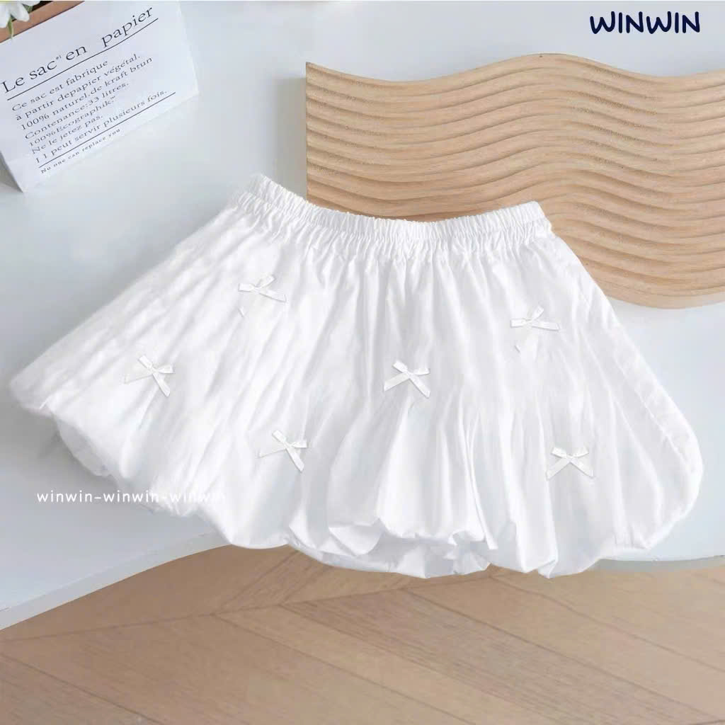 CHÂN VÁY BÍ KATE ĐÍNH NƠ NHÍ SIÊU DỄ THƯƠNG TỪ 8-40KG CHO BÉ GÁI