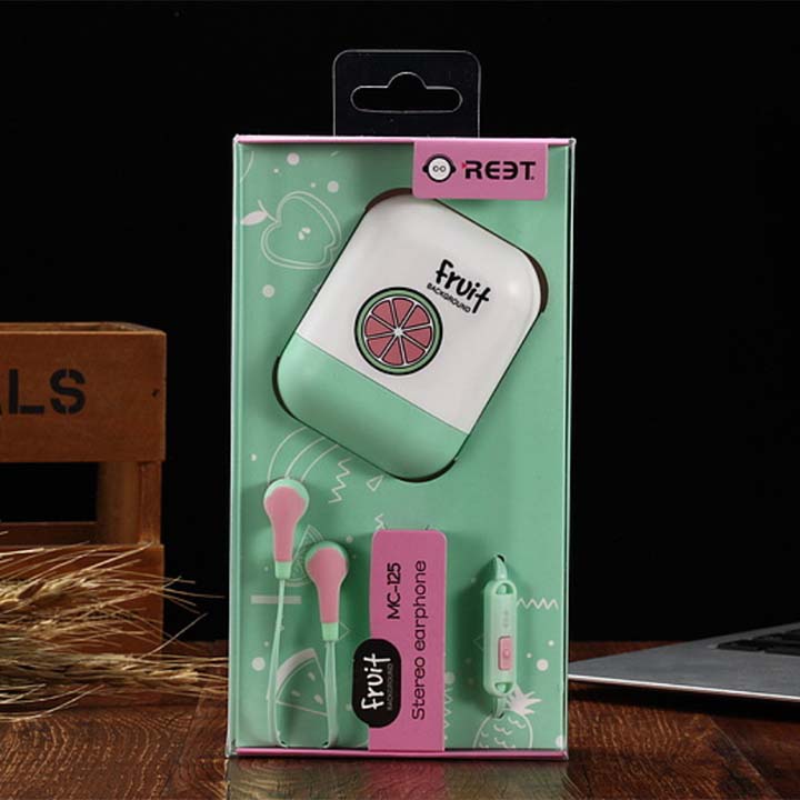Tai nghe nhét tai Fruit Reet MC125 có hộp SIÊU Cute -Hàng chính hãng