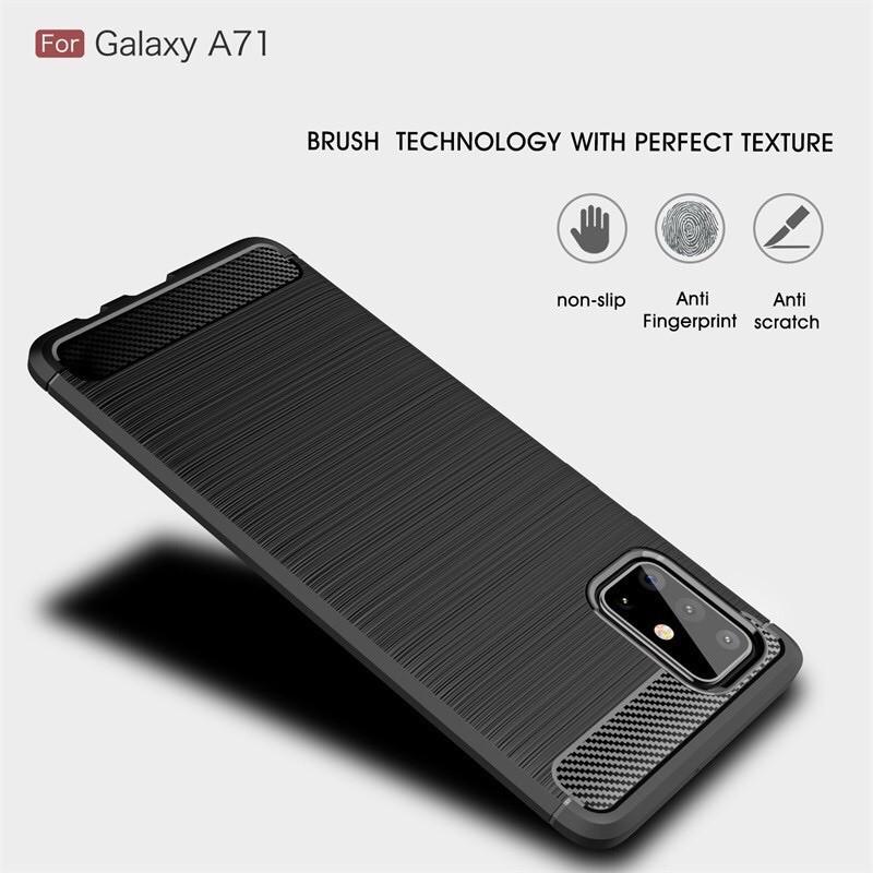 Ốp lưng dành cho Galaxy A51, A71 màu đen vân nhám