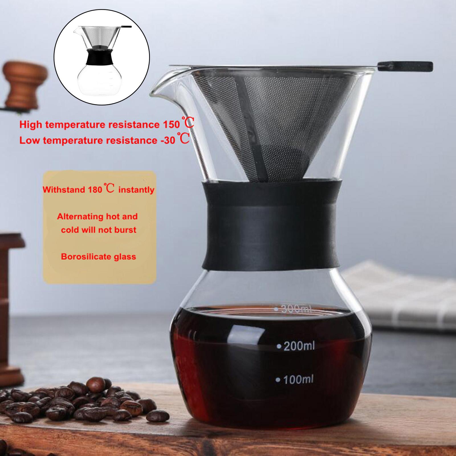 Kitchen Pour Over Coffee Maker Glass Coffee Pot Coffee Drip Kettle