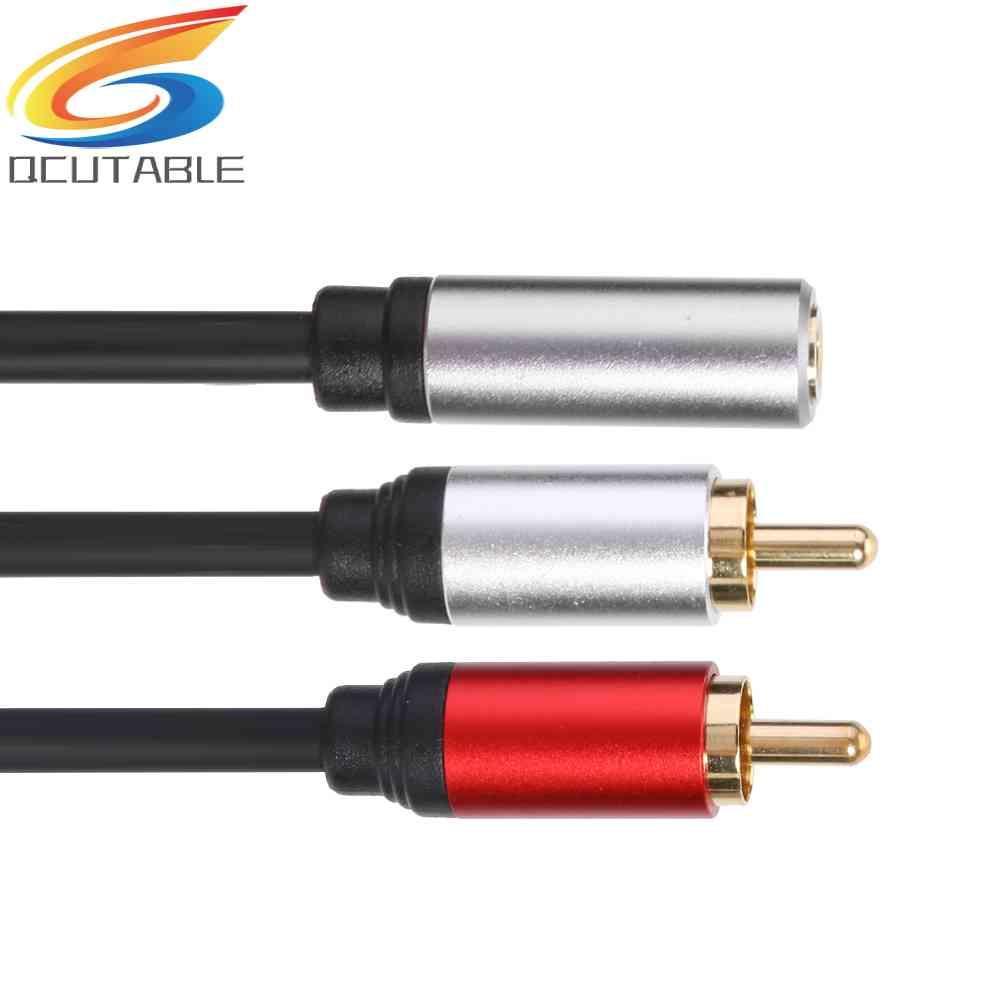 Cáp ChuyểN ĐổI Âm Thanh 3.5mm Sang 2 RCA 0.3m