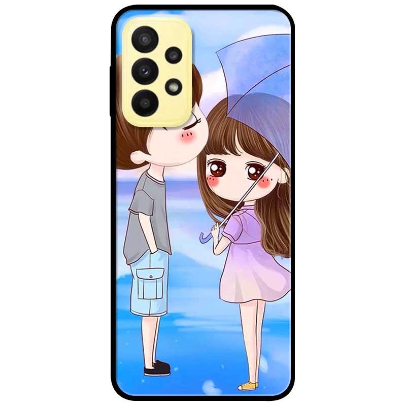 Ốp lưng dành cho Samsung A13 4G mẫu Anime Cặp Đôi Xanh