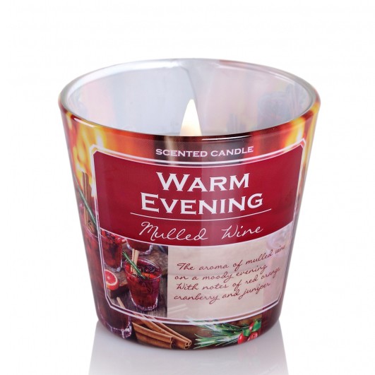 Ly nến thơm tinh dầu Bartek Warm Evening 115g PTT02788 - quế, hồi, cam đỏ (giao mẫu ngẫu nhiên)