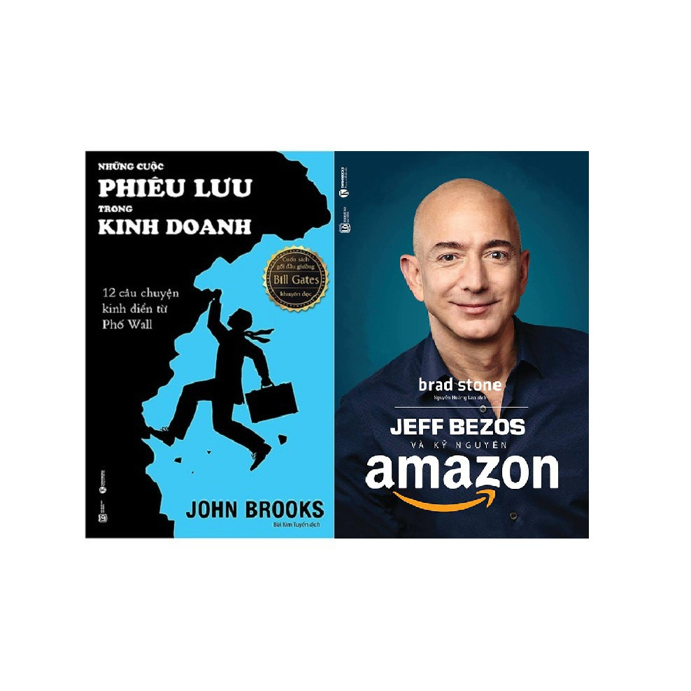 Combo Sách - Jeff Bezos Và Kỷ Nguyên Amazon + Những Cuộc Phiêu Lưu Trong Kinh Doanh