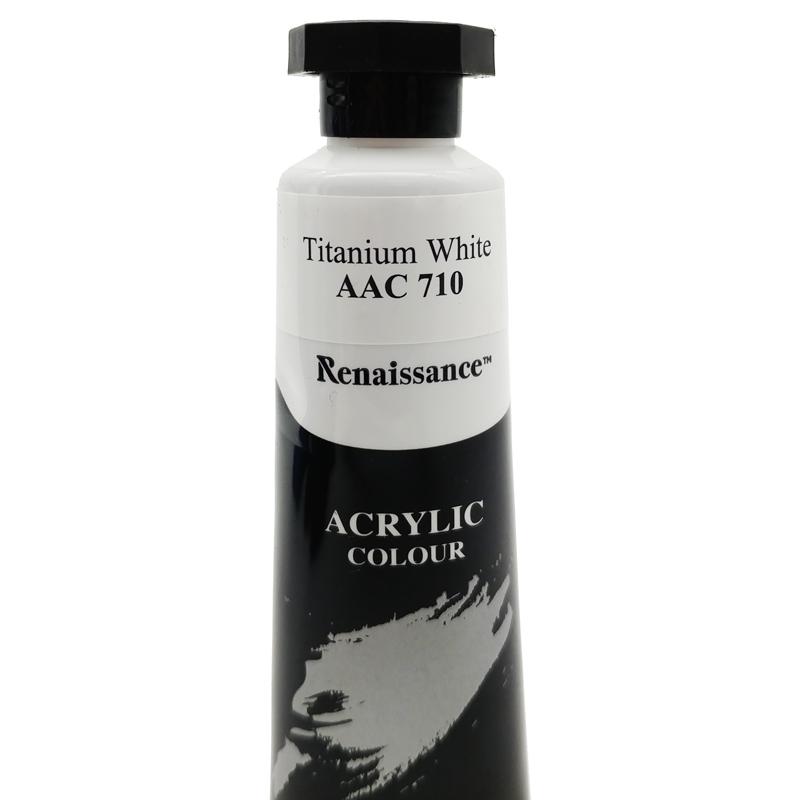 Tuýp Màu Acrylic 45 ml - Renaissance #710 - Titanium White