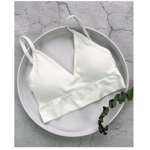 Áo Bra Hai Dây Gân dáng Croptop Hở Lưng Sexy