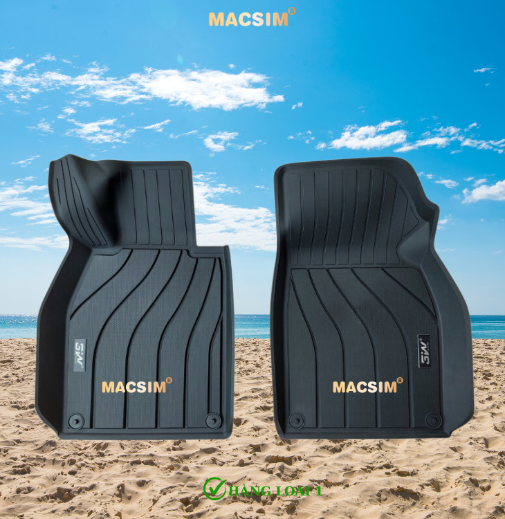 Thảm lót sàn xe ô tô Porsche 911 Nhãn hiệu Macsim 3W chất liệu nhựa TPE đúc khuôn cao cấp - màu đen