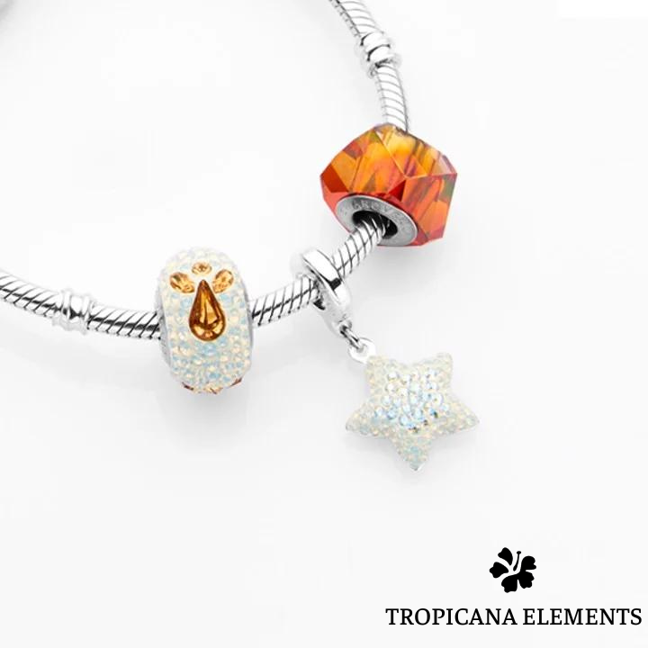 Lắc Tay Tropicana Phối Charm Swarovski Ngôi sao Magma