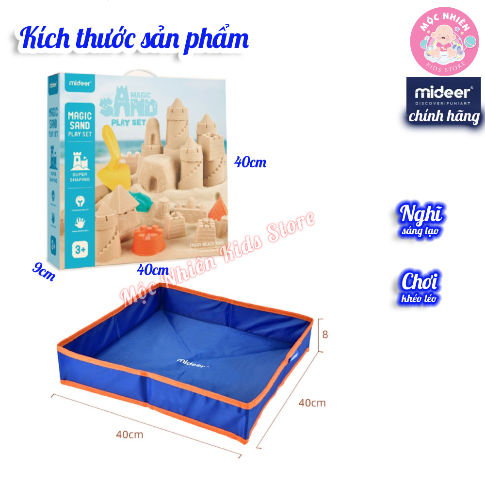 Đồ Chơi Cát Động Lực An Toàn Cho Bé Magic Sand - Thương hiệu Mideer - Dành Cho Bé Từ 3 Tuổi