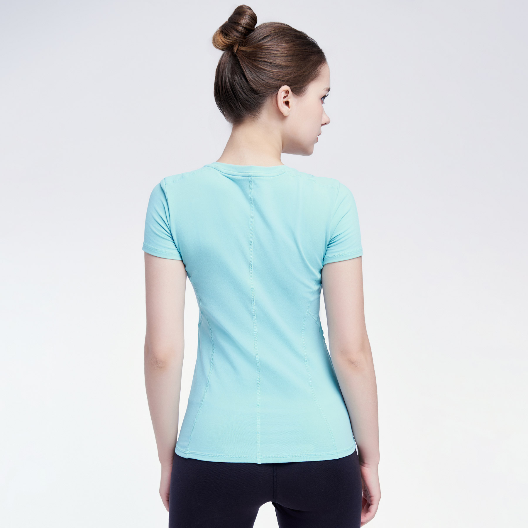 Áo Thun T-Shirt Nữ Tập Yoga Gym Hibi Sports TS002 Kiểu 1 Lớp Phủ Bụng