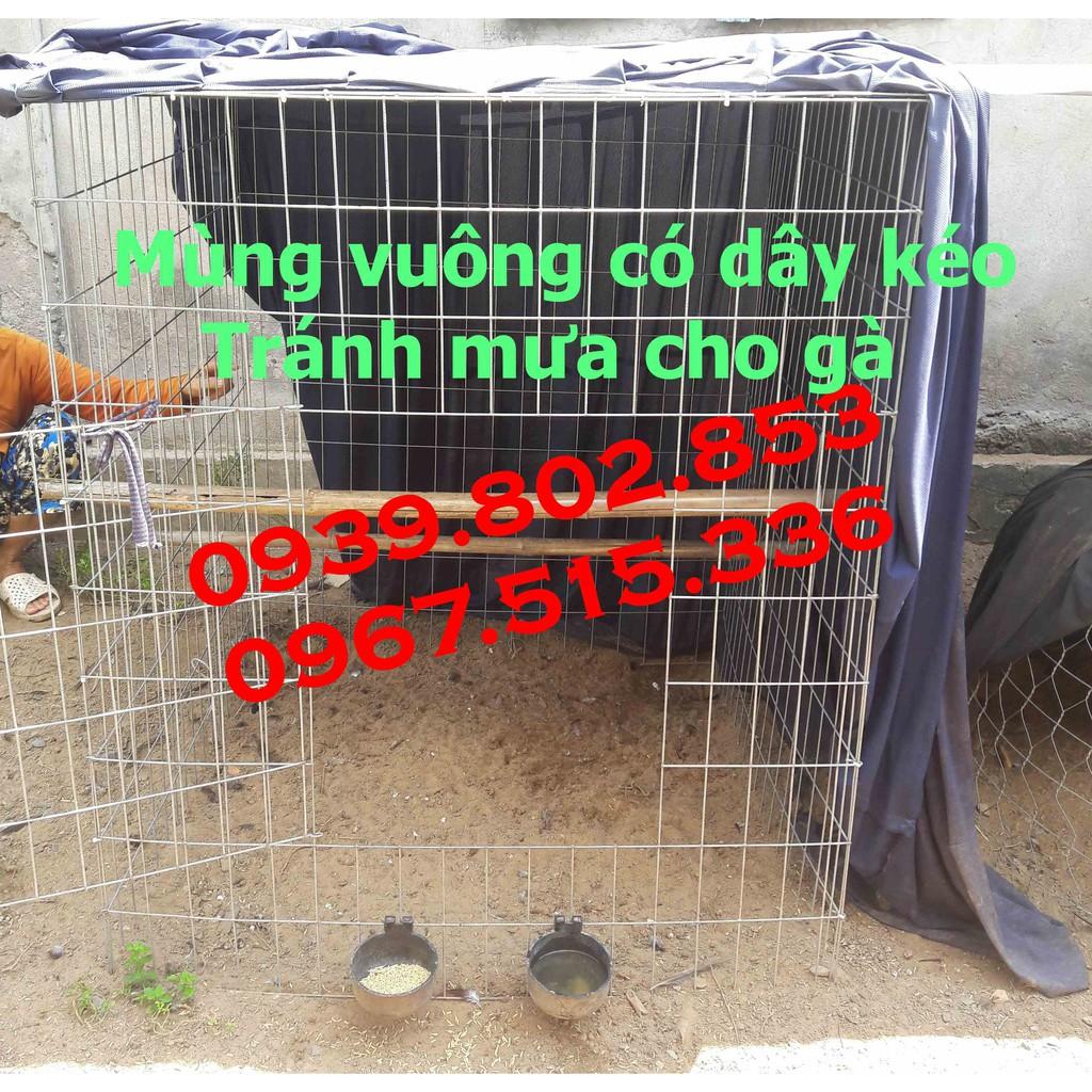 Mùng gà vuông các kích thước có dây kéo