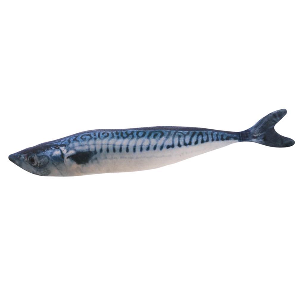 3-4pack Cat Wagging Fish Realistic Plush Toy Simulation Catnip Gift Style_E